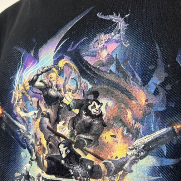 Blizzard Shirt Men 2X Black Short Sleeve Blizz Con Anaheim 2014 Graphic Tee - Picture 7 of 14